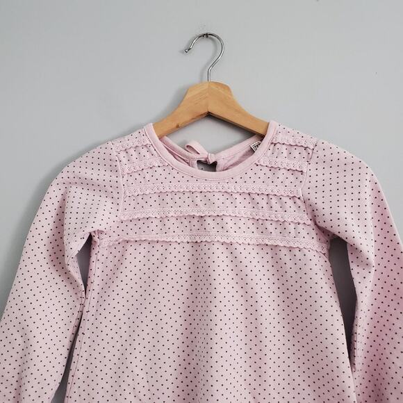 NANO Girls Purple Long Sleeve Polka Dot Dress Size 7 - Picture 3 of 9